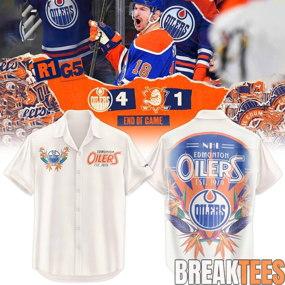 Edmonton Oilers 2026 New Hawaiian - Adult & Kids T-Shirts, Sweatshirts & Hoodies apparel design preview 1