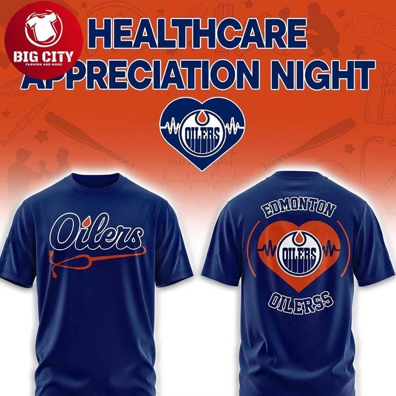 Edmonton Oilers Healthcare Appreciation x NHL 2026 - Adult & Kids T-Shirts, Sweatshirts & Hoodies apparel design preview 1