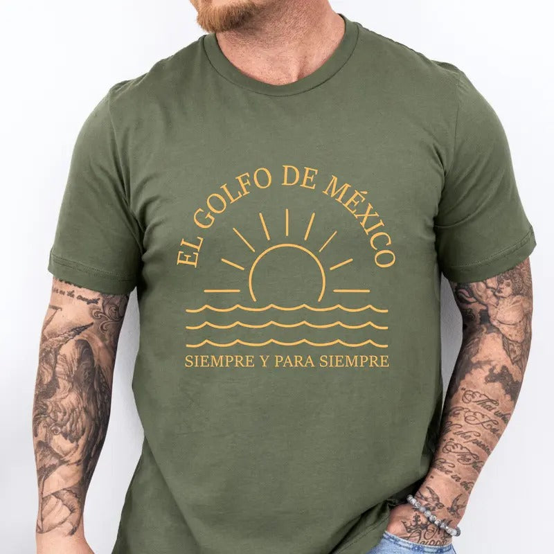 El Golfo De MéXico Gulf Mexico Para Siempre Lover - Adult & Kids T-Shirts, Sweatshirts & Hoodies apparel design preview 1