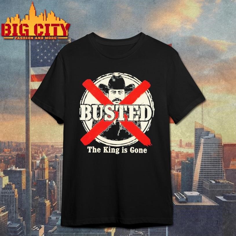El Mencho Busted The King Is Gone Vintage Retro 2026 - Adult & Kids T-Shirts, Sweatshirts & Hoodies apparel design preview 1