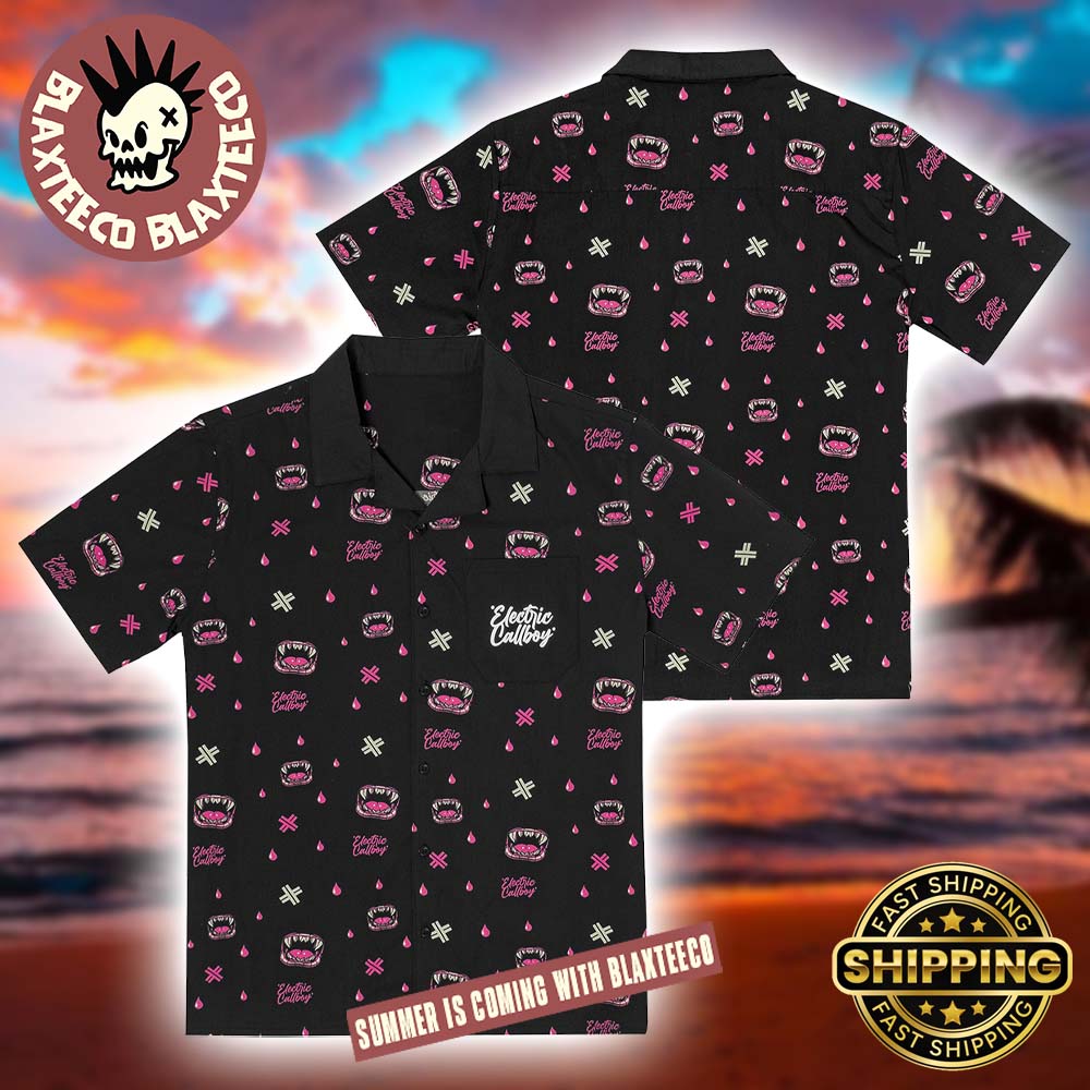 Electric Callboy Here For Blood Summer 2026 Hawaiian - Adult & Kids T-Shirts, Sweatshirts & Hoodies apparel design preview 1