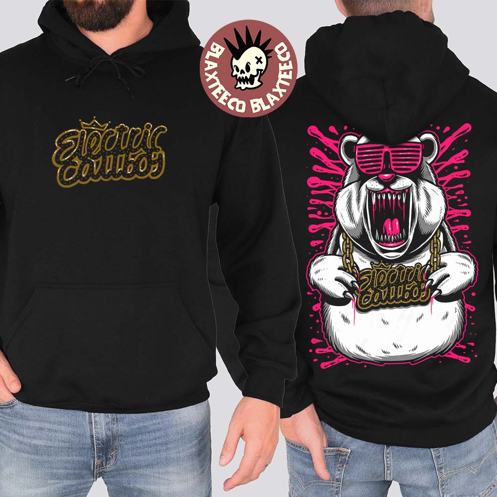 Electric Callboy Merch Cool Bear Two Sided - Adult & Kids T-Shirts, Sweatshirts & Hoodies apparel design preview 1