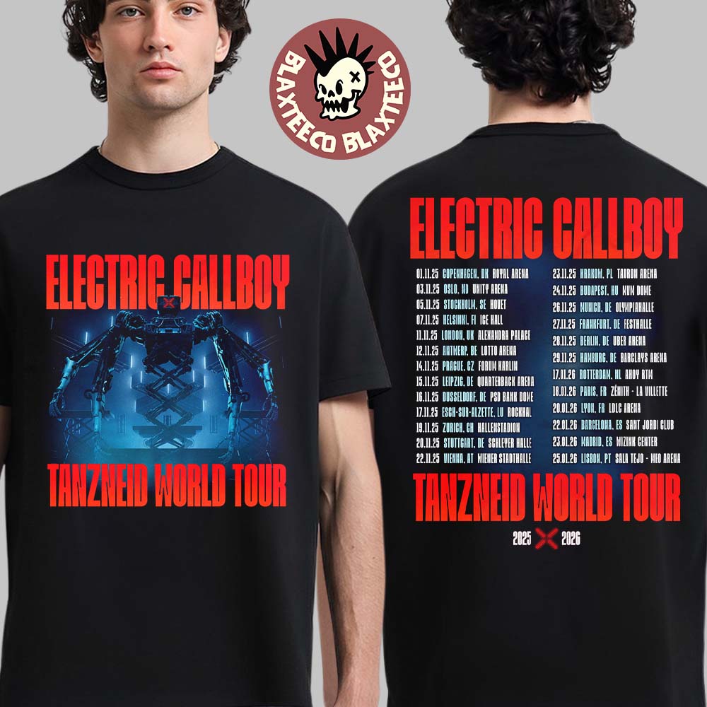 Electric Callboy Tanzeid World Tour 2025 2026 With - Adult & Kids T-Shirts, Sweatshirts & Hoodies apparel design preview 1