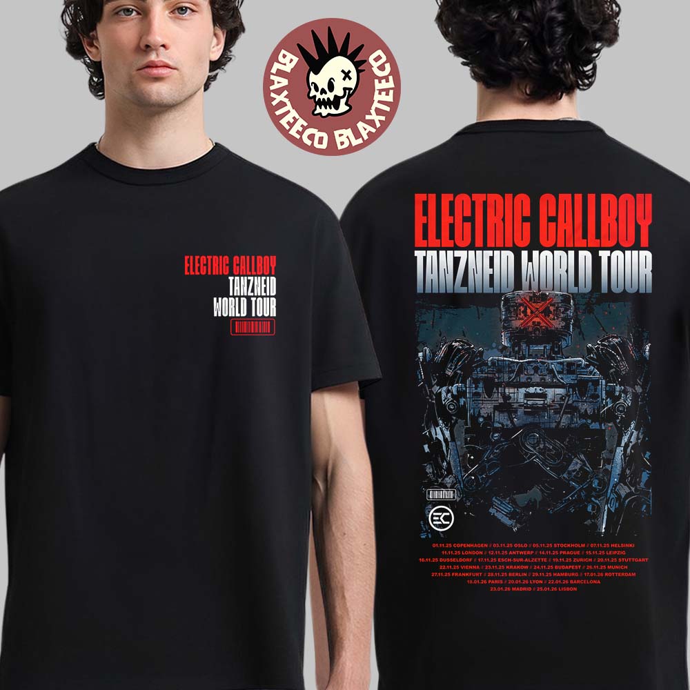 Electric Callboy Tanzneid World Tour 2025 2026 Robot - Adult & Kids T-Shirts, Sweatshirts & Hoodies apparel design preview 1