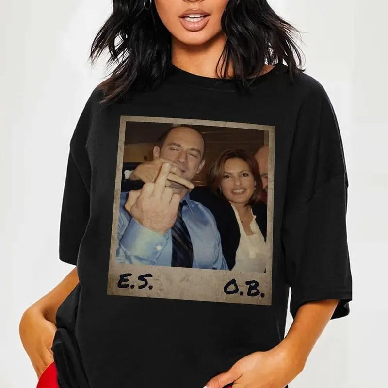 Elliot Stabler Olivia Benson Law Order SVU 90s Movie - Adult & Kids T-Shirts, Sweatshirts & Hoodies apparel design preview 1