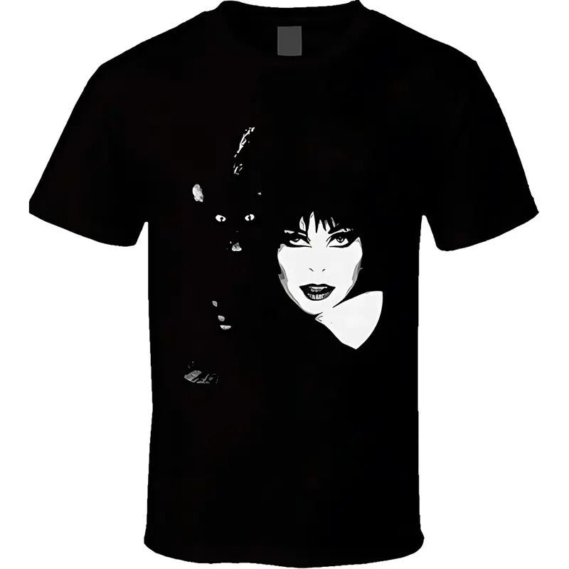 Elvira Mistress Dark Cat - Adult & Kids T-Shirts, Sweatshirts & Hoodies apparel design preview 1