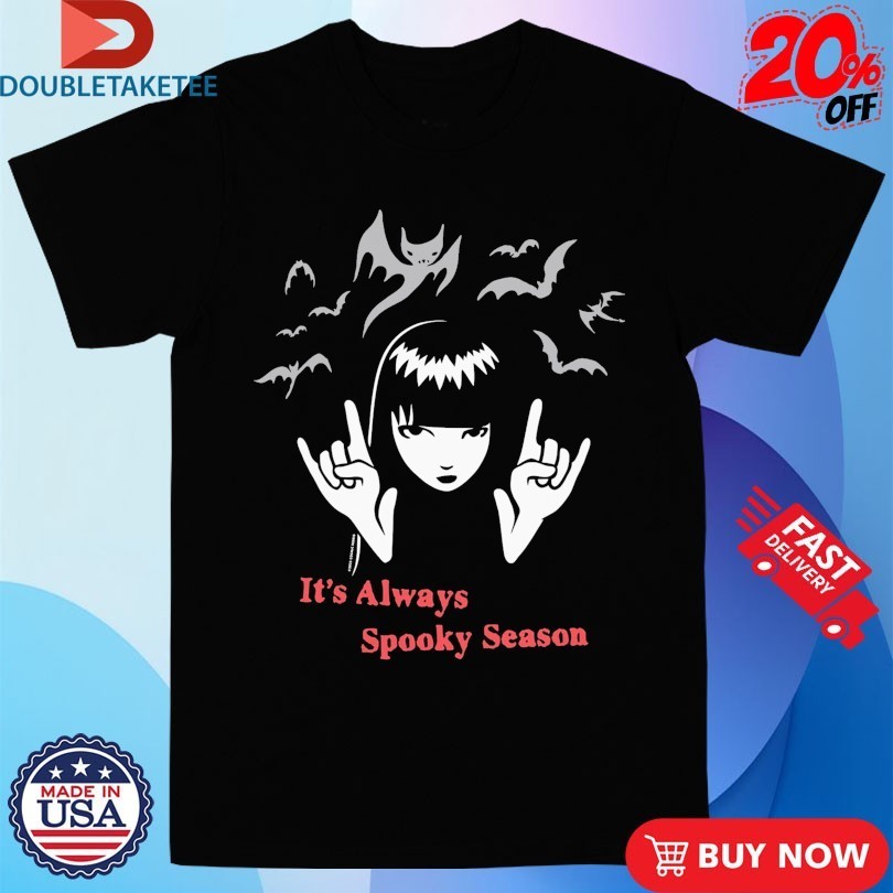 Emily The Strange It's Always Spooky Season - Adult & Kids T-Shirts, Sweatshirts & Hoodies apparel design preview 1
