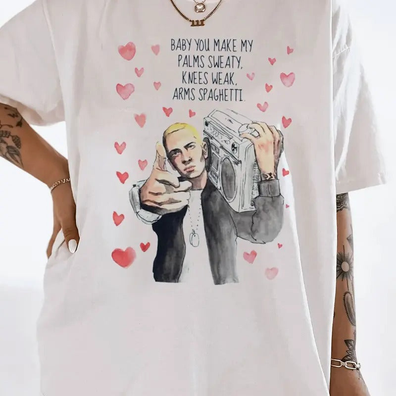 Eminem Valentines Rapper Homage Rap Vintage 90s Hip - Adult & Kids T-Shirts, Sweatshirts & Hoodies apparel design preview 1
