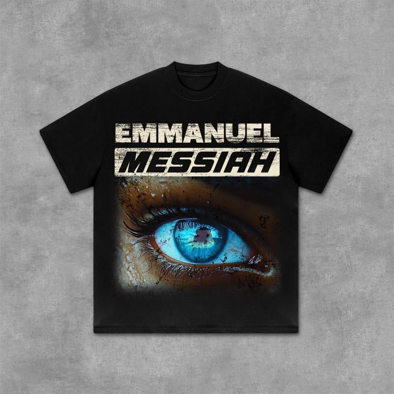 Emmanuel Eyes Old Retro Graphics Casual Y2K Cotton - Adult & Kids T-Shirts, Sweatshirts & Hoodies apparel design preview 1