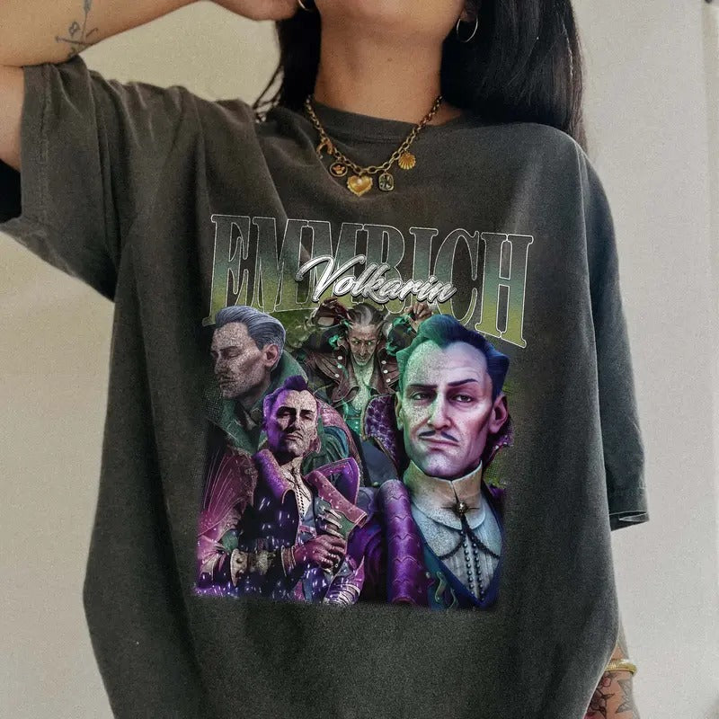 Emmrich Volkarin Dragon Age Comfort Colors Y2K 90s - Adult & Kids T-Shirts, Sweatshirts & Hoodies apparel design preview 1