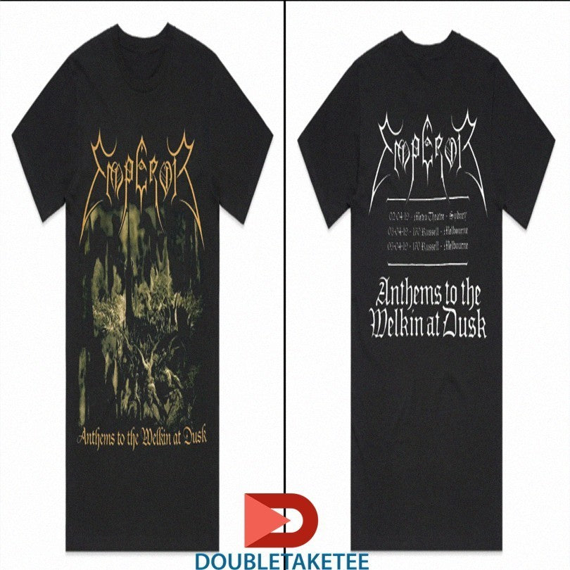 Emperor Anthems To The Welkin At Dusk Aus Tour 2019 - Adult & Kids T-Shirts, Sweatshirts & Hoodies apparel design preview 1