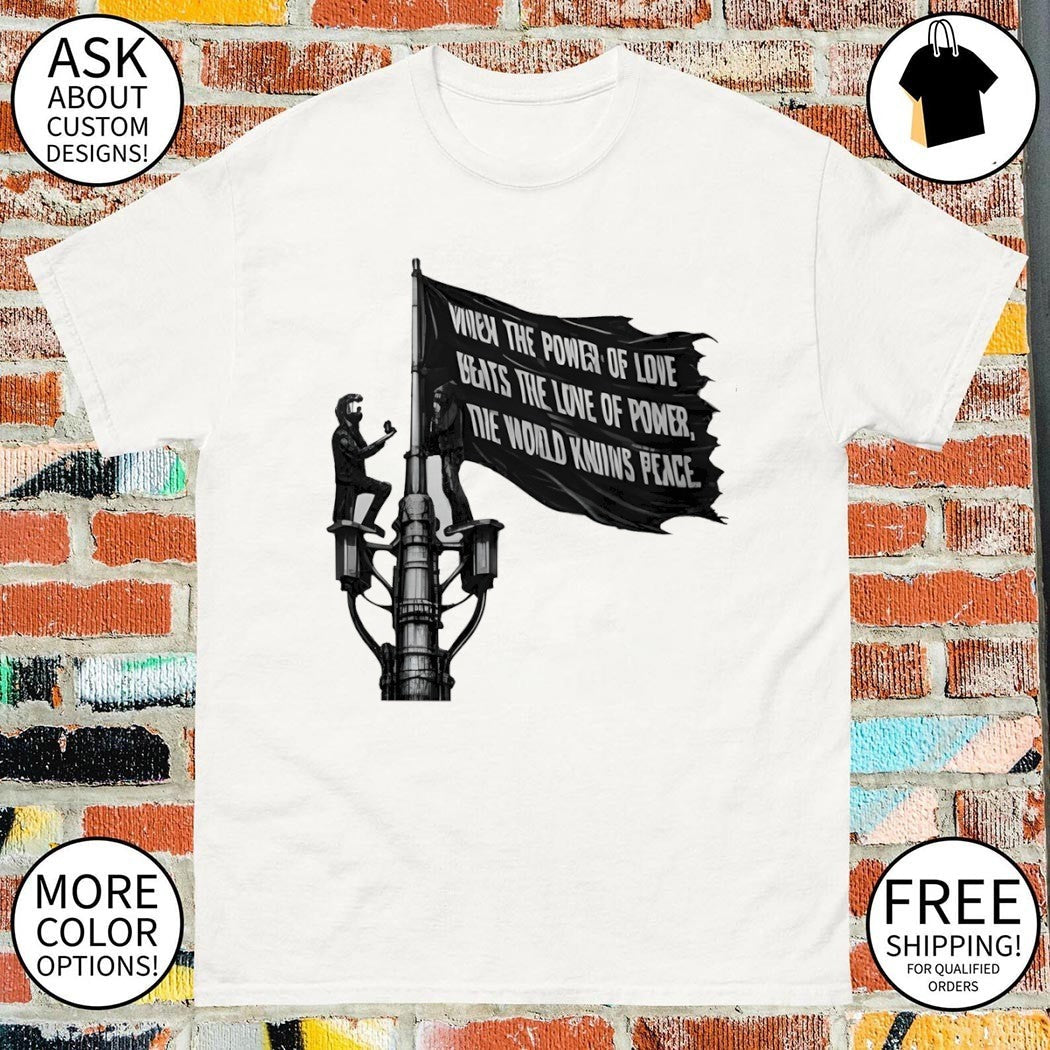 Empire State Building Climbers When The Power Of Love - Adult & Kids T-Shirts, Sweatshirts & Hoodies apparel design preview 1
