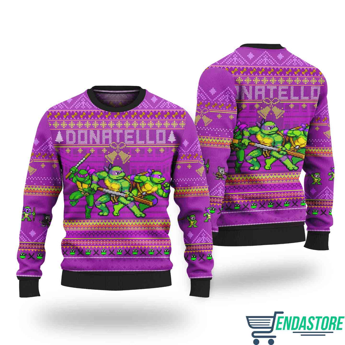 Donatello Ninja Turtles 3D Ugly Christmas Sweater - Holiday Gift product image