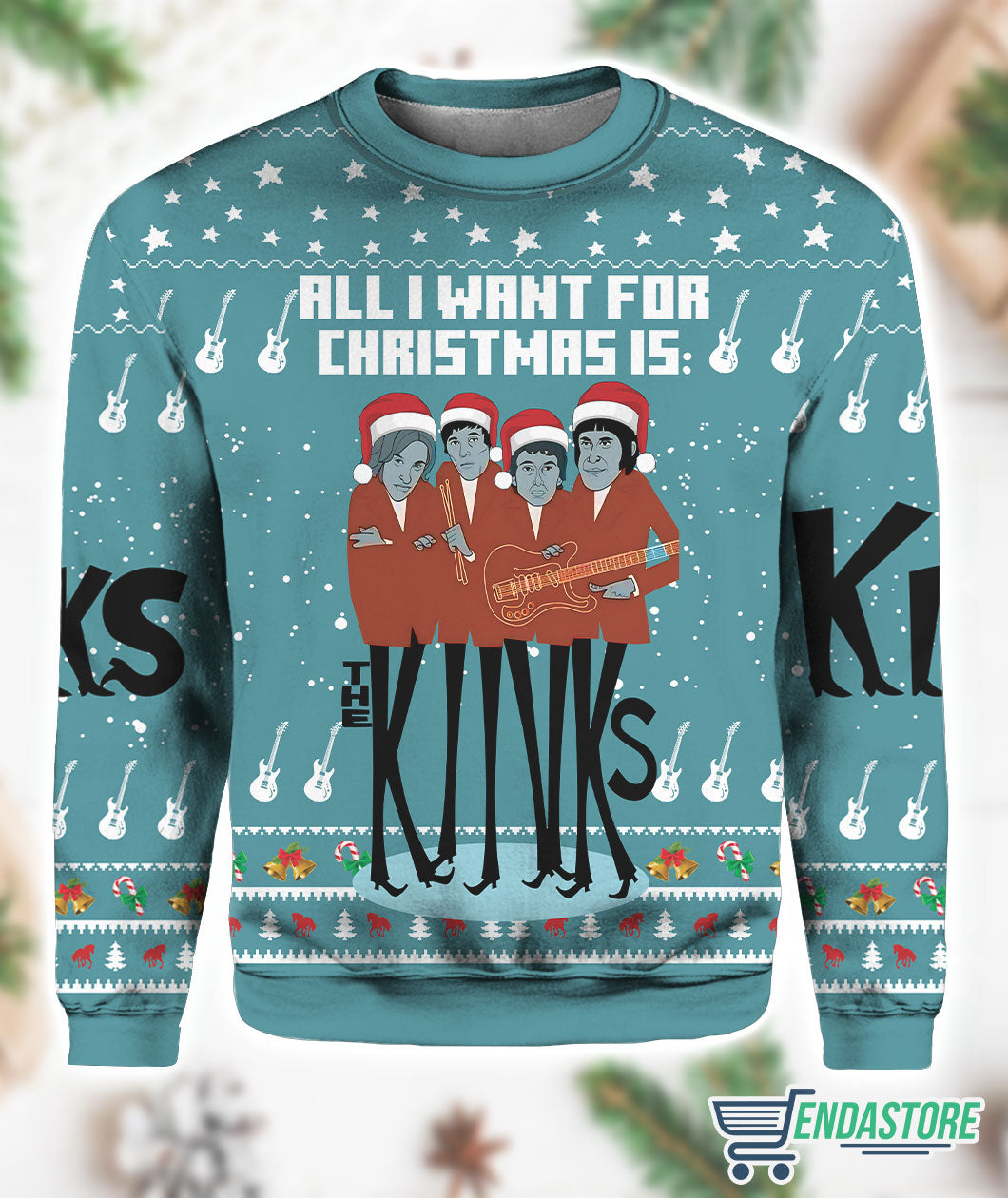 All I Want For Christmas Is The Kinks 3D Ugly Christmas Sweater - Holiday Gift product image 3