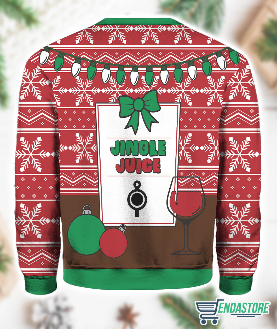 Jingle Juice 3D Ugly Christmas Sweater - Holiday Gift product image 3