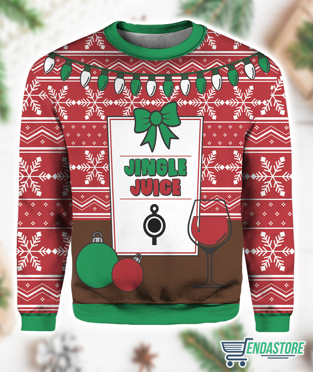 Jingle Juice 3D Ugly Christmas Sweater - Holiday Gift product image 4