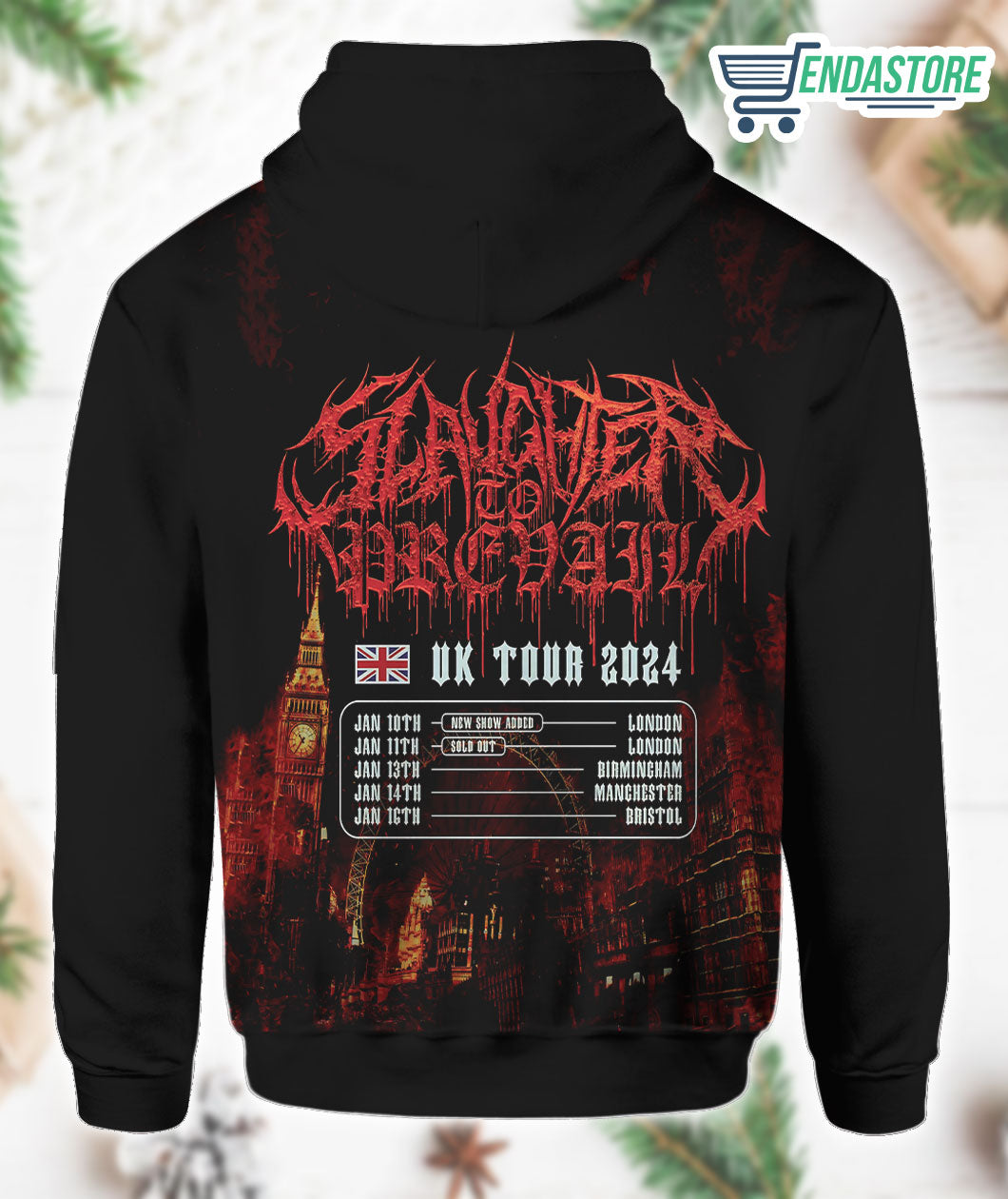 Slaughter To Prevail UK Tour Hoodie 3D Sweater - Gift Idea product image 3