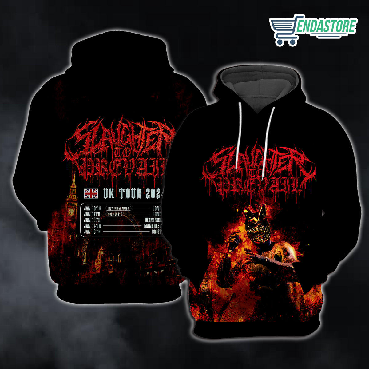 Slaughter To Prevail UK Tour Hoodie 3D Sweater - Gift Idea product image 4