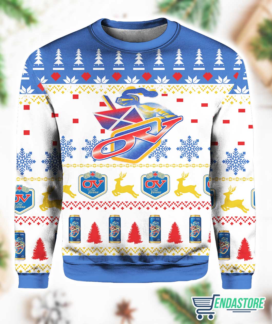 Old Vienna Beer 3D Ugly Christmas Sweater - Gift Idea product image 3