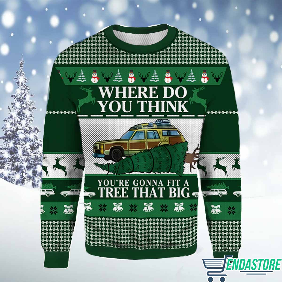 You’re Gonna Fit A Tree That Big 3D Christmas Sweater - Holiday Gift product image