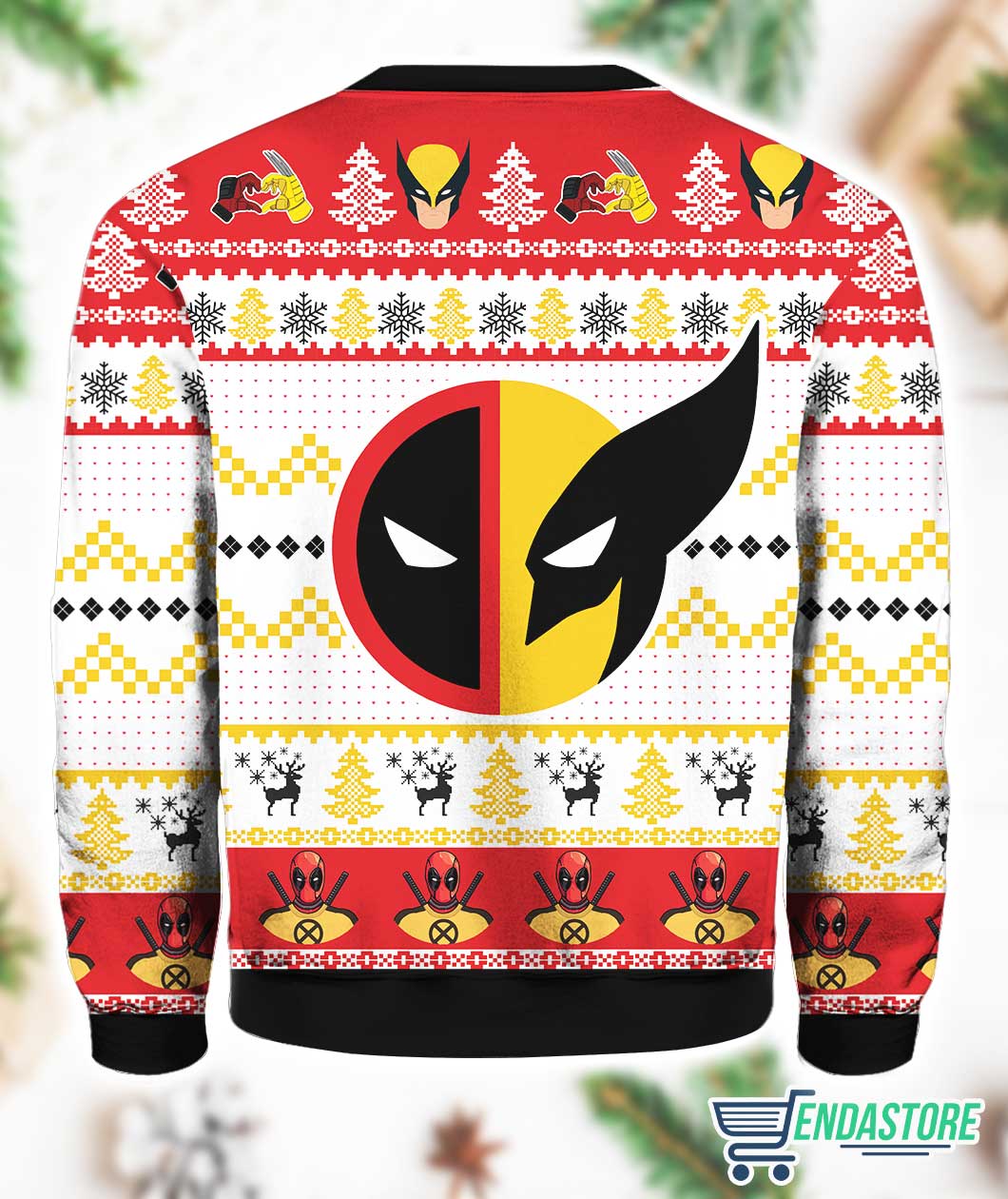 Let’s F*cking Go Deadpool Wolverine 3D Ugly Christmas Sweater - Gift Idea product image 4