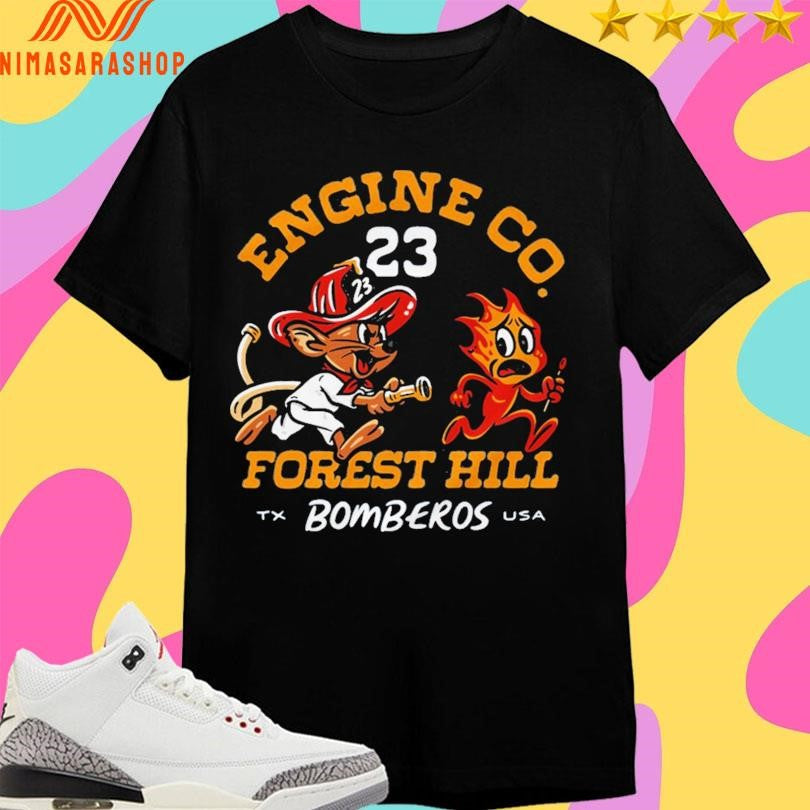 Engine Co 23 Forest Hill Bomberos Tx Usa - Adult & Kids T-Shirts, Sweatshirts & Hoodies apparel design preview 1