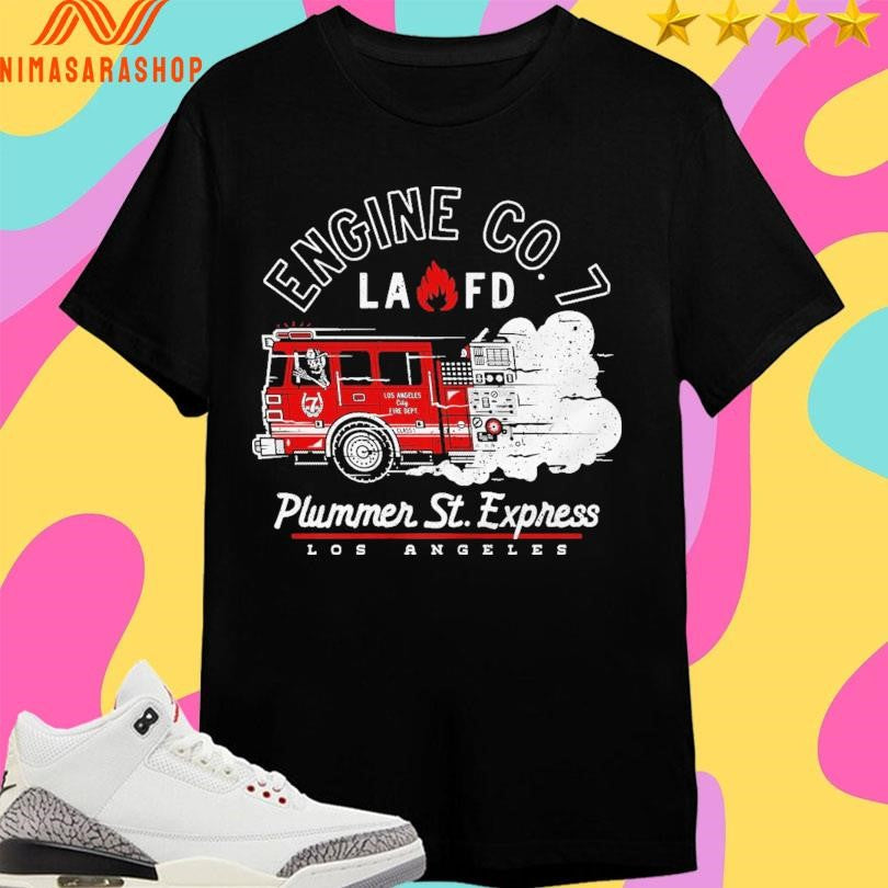 Engine Co 7 LAFD Plummer St Express Los Angeles - Adult & Kids T-Shirts, Sweatshirts & Hoodies apparel design preview 1
