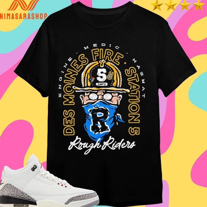 Engine Medic Hazmat Des Moines Fire Station 5 Rough - Adult & Kids T-Shirts, Sweatshirts & Hoodies apparel design preview 1