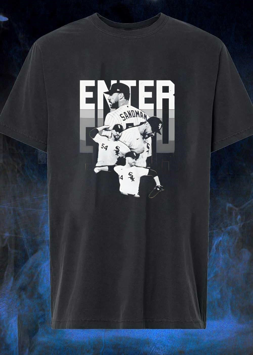 Enter Sandman Chicago White Sox - Adult & Kids T-Shirts, Sweatshirts & Hoodies apparel design preview 1