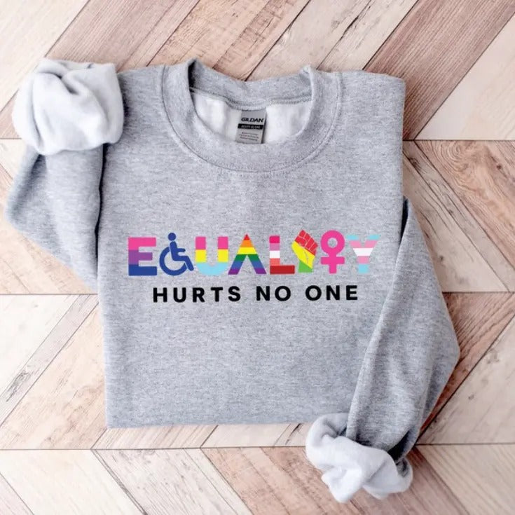 Equality Hurts No One New Version Black Lives Matter - Adult & Kids T-Shirts, Sweatshirts & Hoodies apparel design preview 1
