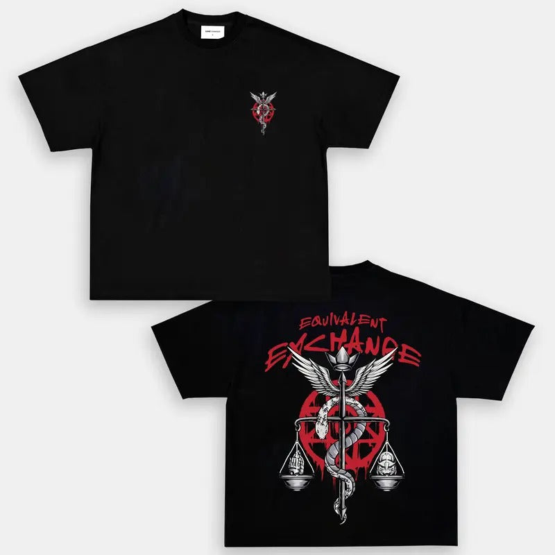 Equivalent Exchange Cotton Funny Classic Oversize - Adult & Kids T-Shirts, Sweatshirts & Hoodies apparel design preview 1