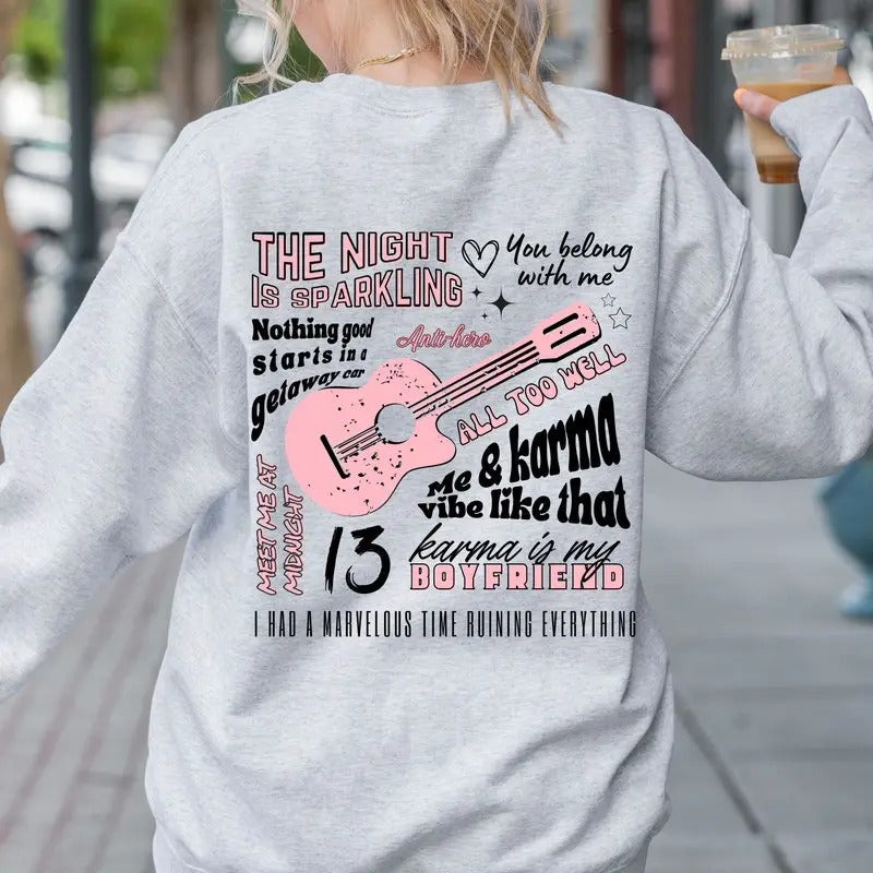 Era Inspired Cozy Midnight Album Song Lyrics - Adult & Kids T-Shirts, Sweatshirts & Hoodies apparel design preview 1