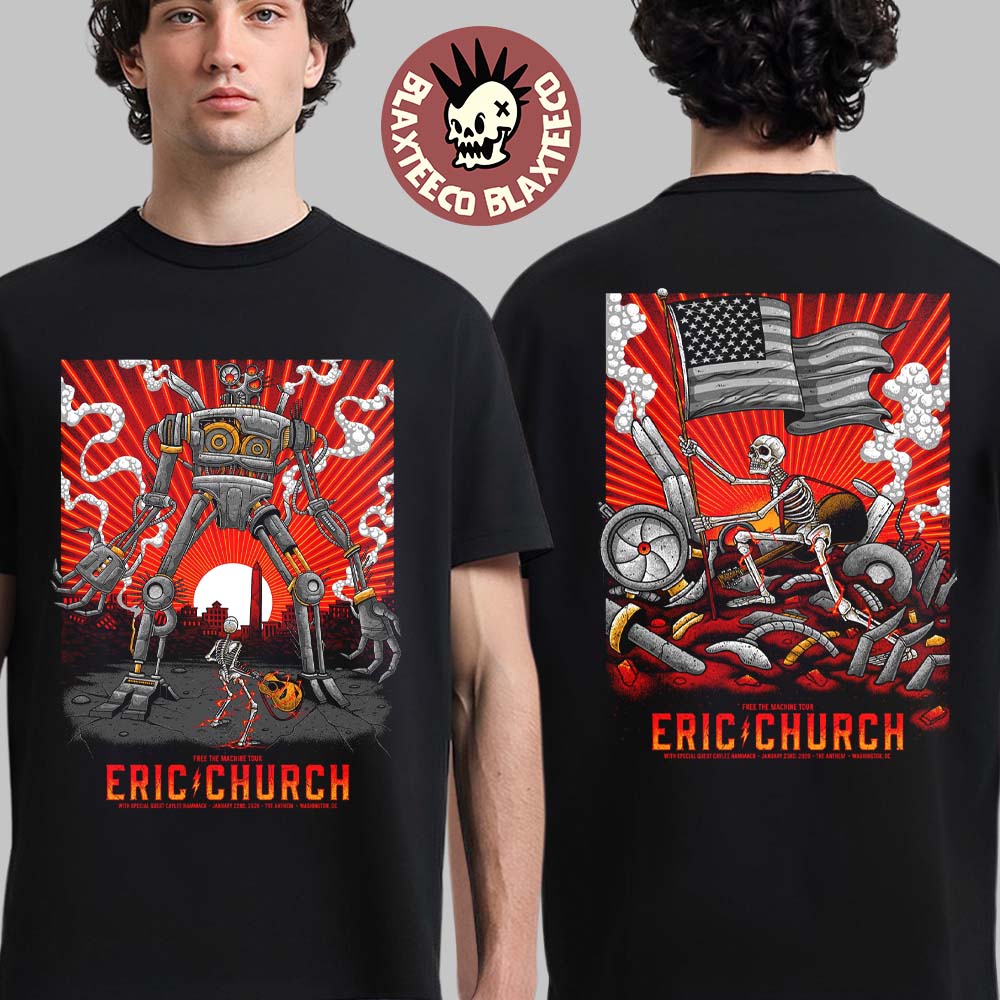 Eric Church Washington DC 2026 Night 1 And 2 Comined - Adult & Kids T-Shirts, Sweatshirts & Hoodies apparel design preview 1
