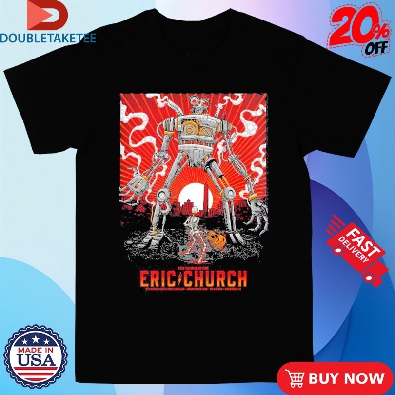 Eric Church Washington DC Night 1 And 2 Comined Free - Adult & Kids T-Shirts, Sweatshirts & Hoodies apparel design preview 1