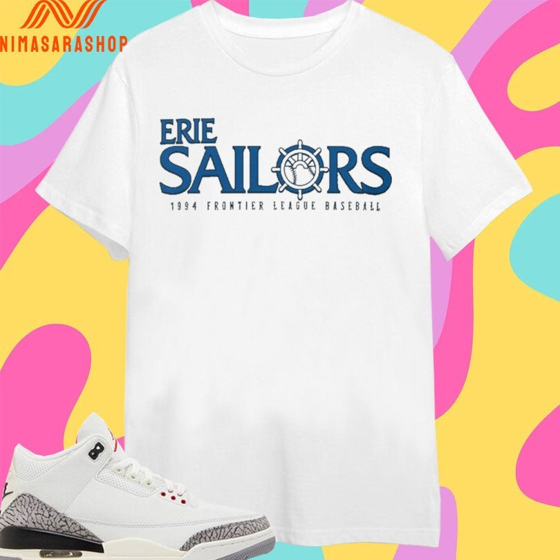 Erie Sailors 1994 Frontier League Baseball - Adult & Kids T-Shirts, Sweatshirts & Hoodies apparel design preview 1