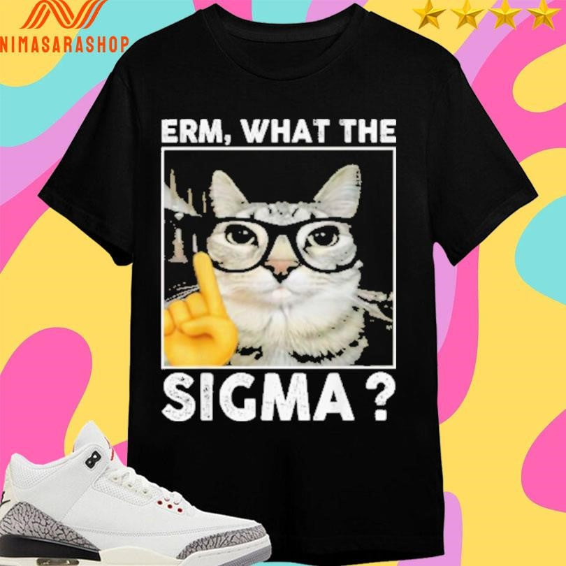 Erm What The Sigma Cat - Adult & Kids T-Shirts, Sweatshirts & Hoodies apparel design preview 1