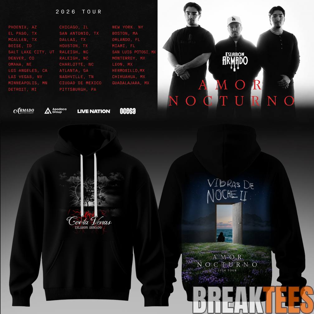 Eslabn Armado Amor Nocturno Tour 2026 - Adult & Kids T-Shirts, Sweatshirts & Hoodies apparel design preview 1