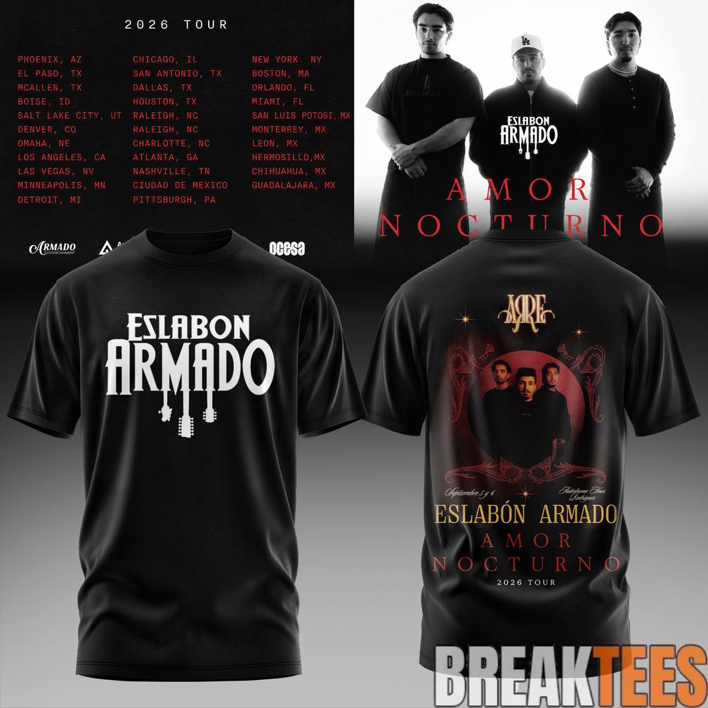 Eslabn Armado Amor Nocturno Tour 2026 - Adult & Kids T-Shirts, Sweatshirts & Hoodies apparel design preview 1