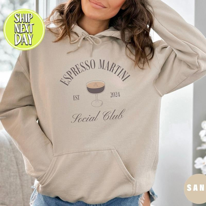 Espresso Martini Social Club Est 2024 Perfect Him - Adult & Kids T-Shirts, Sweatshirts & Hoodies apparel design preview 1