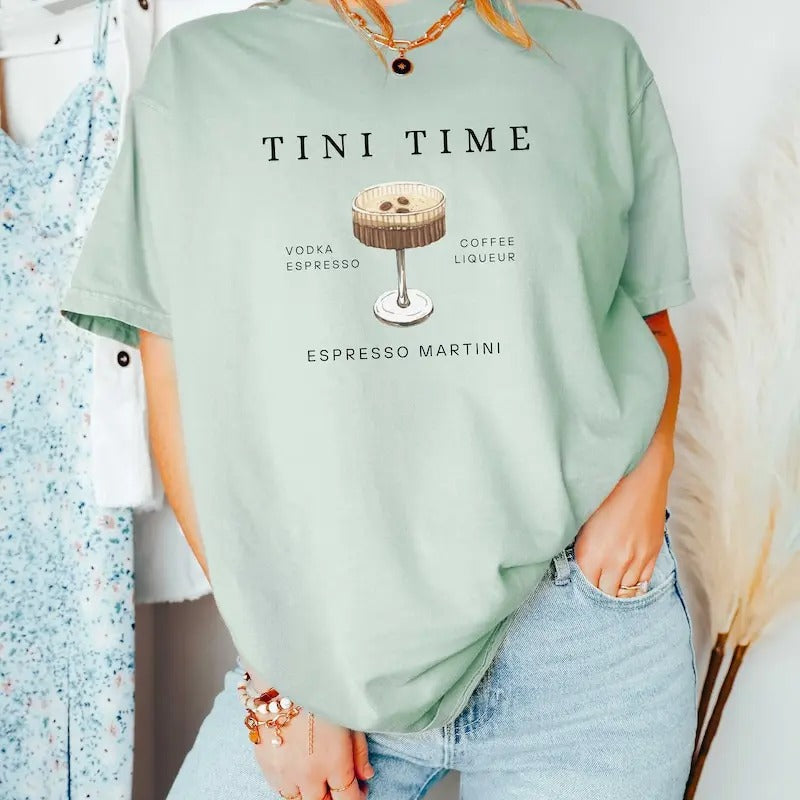 Espresso Martini Tini Time Martinis Top Lover - Adult & Kids T-Shirts, Sweatshirts & Hoodies apparel design preview 1