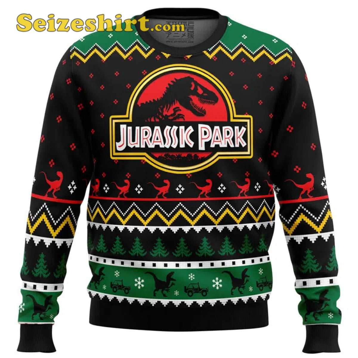 Ethics Of Cloning Jurassic Park Ugly Christmas Sweater - Gift Idea product image