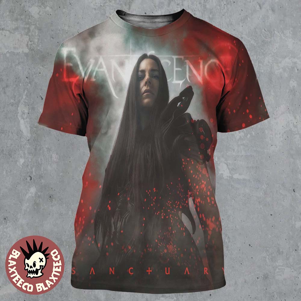 Evanescence Sanctuary Album Cover All Over Print - Adult & Kids T-Shirts, Sweatshirts & Hoodies apparel design preview 1