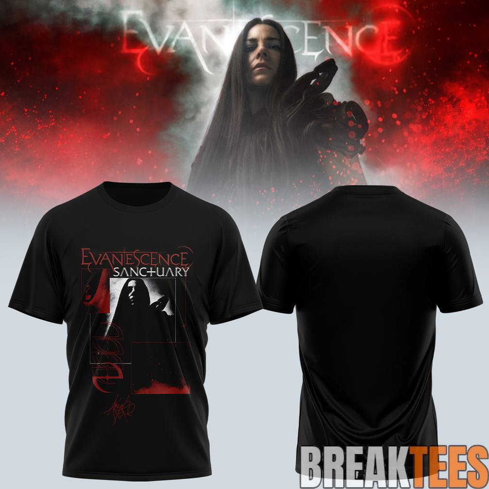 Evanescence World Tour 2026 Sanctuary - Adult & Kids T-Shirts, Sweatshirts & Hoodies apparel design preview 1
