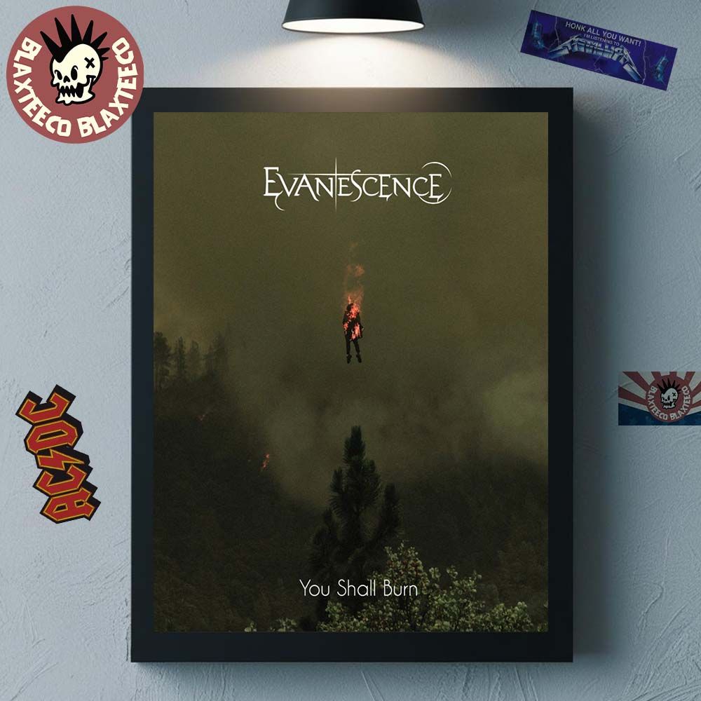 Evanescence You Shall Burn Cover Art Home Decor - Adult & Kids T-Shirts, Sweatshirts & Hoodies apparel design preview 1