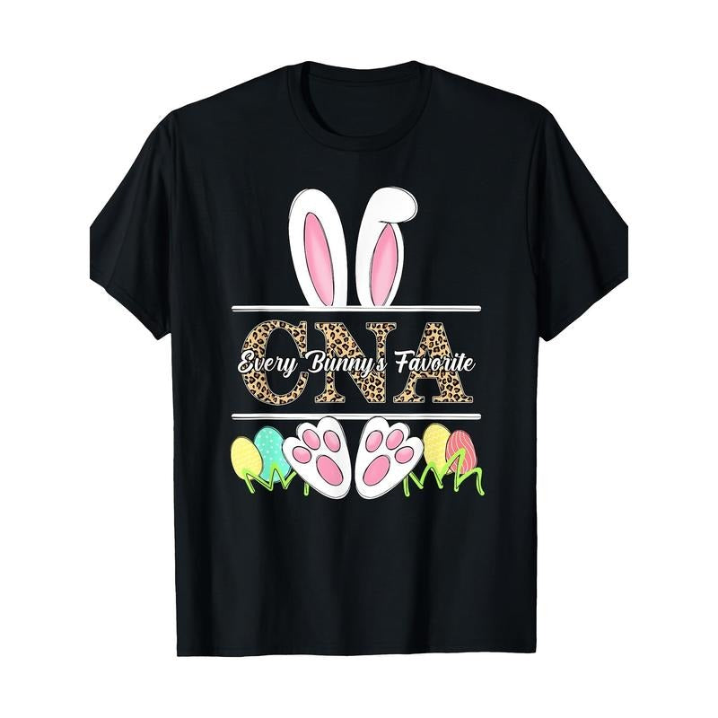 Every Bunny'S Favorite CNA Easter Nurse 100% Cotton - Adult & Kids T-Shirts, Sweatshirts & Hoodies apparel design preview 1