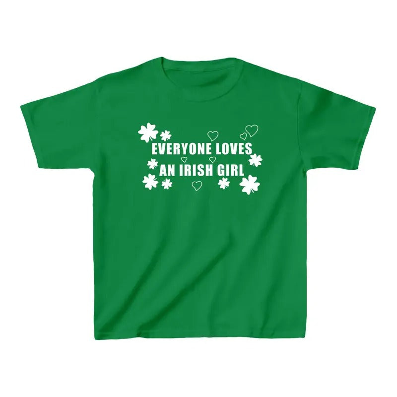 Everyone Loves Irish Girl Baby St. Patrick_s Day - Adult & Kids T-Shirts, Sweatshirts & Hoodies apparel design preview 1
