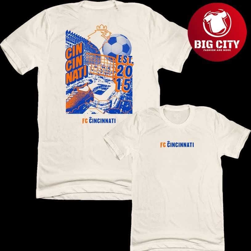 FC Cincinnati Grunge Collage 2026 Two Sided - Adult & Kids T-Shirts, Sweatshirts & Hoodies apparel design preview 1