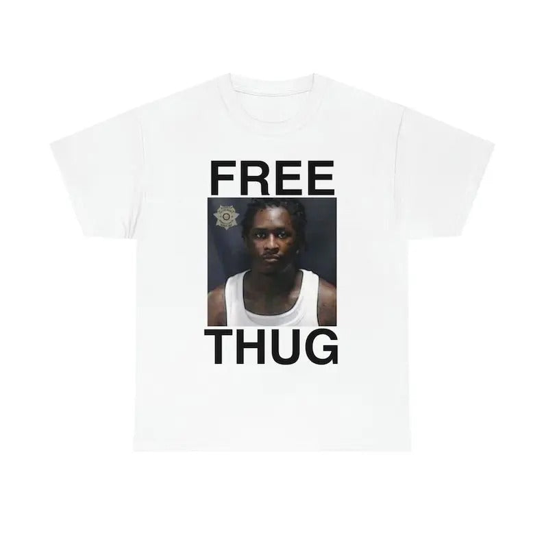 FREE THUG Young MugshoT - Adult & Kids T-Shirts, Sweatshirts & Hoodies apparel design preview 1