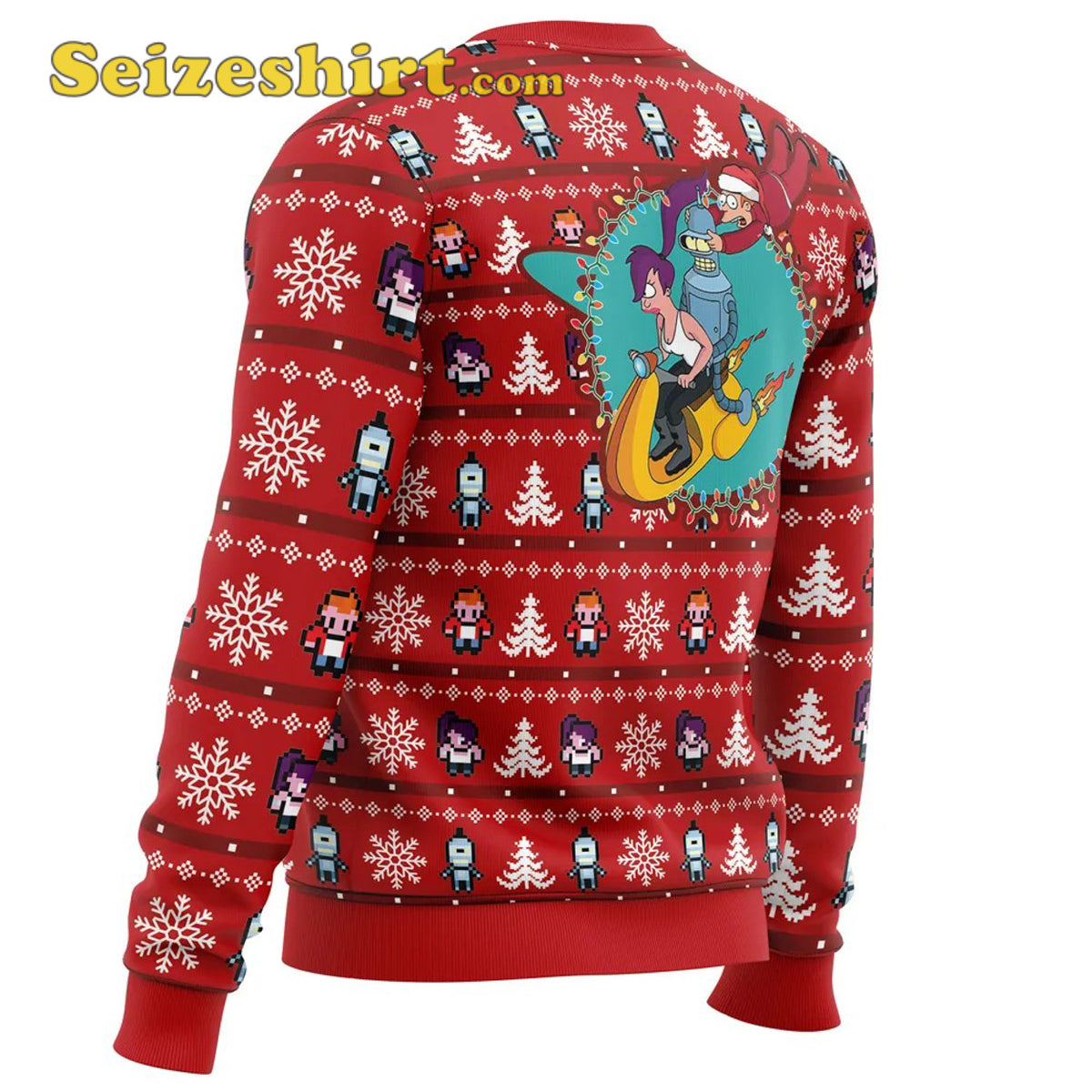 Fa-La-La-La Futurama Ugly Red Ugly Christmas Sweater - Gift Idea product image 3