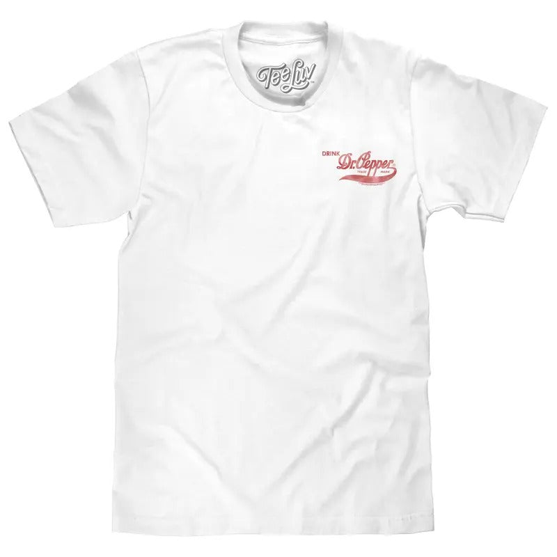 Faded Drink Dr Pepper Vintage Logo Front Back Print - Adult & Kids T-Shirts, Sweatshirts & Hoodies apparel design preview 1